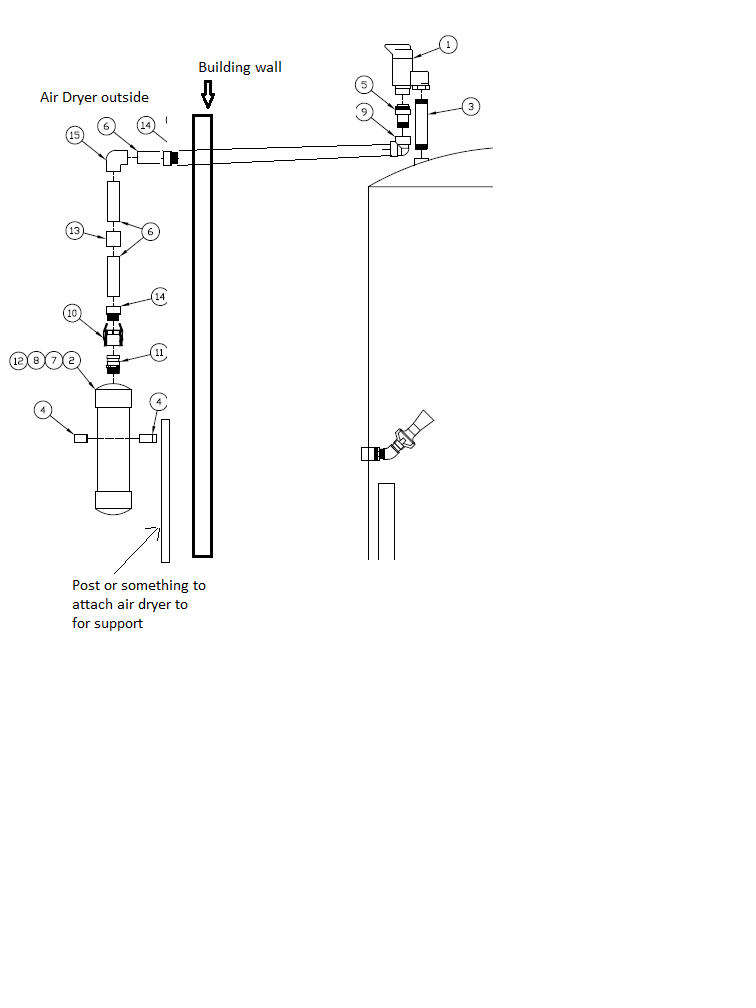 Air Dryer For NServe Tanks Exploded Parts Diagram